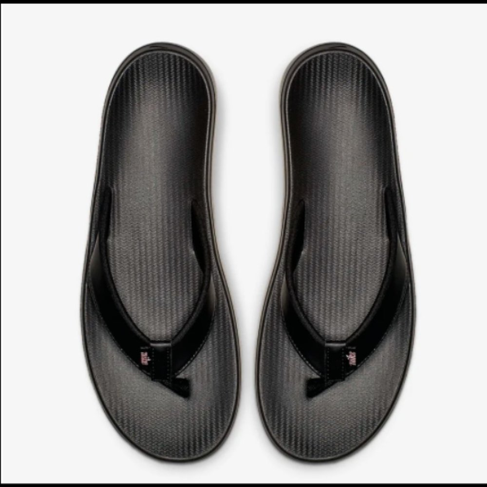 Womens Thong Flip Flop Nike Bella Kai Black Size 9